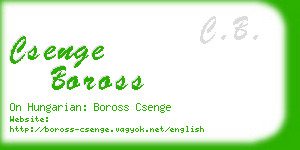 csenge boross business card